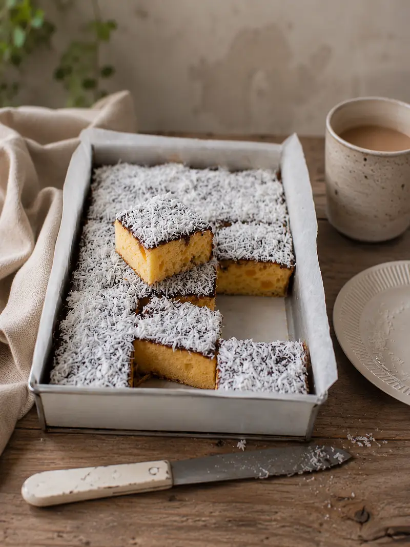 A Tropical Twist on Lamington Slice